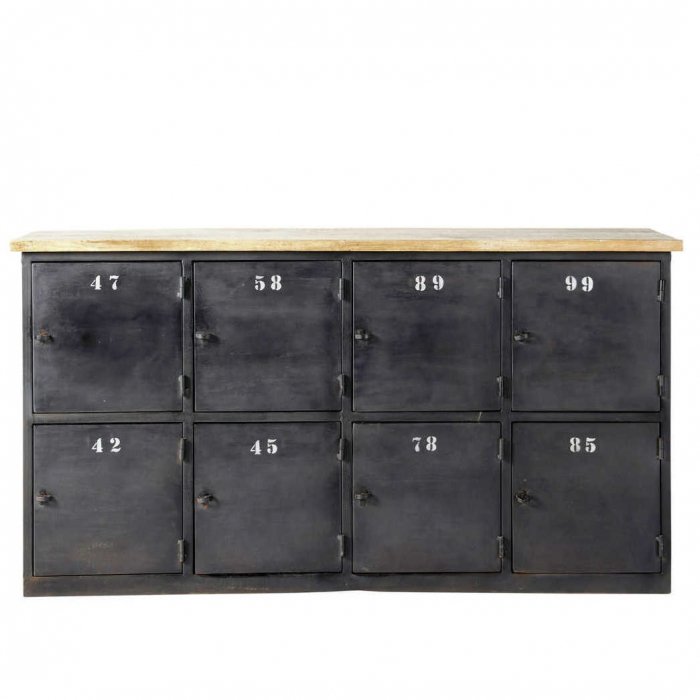 Комод в стиле Лофт с 8-ю дверцами Industrial Rust Eight Chest