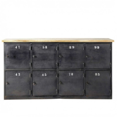 Комод в стиле Лофт с 8-ю дверцами Industrial Rust Eight Chest