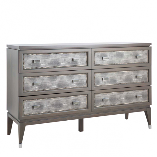 Комод в стиле неоклассика с 6-ю ящиками Ravenia 6 Серый