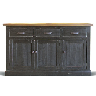 Комод в стиле прованс Brigida Provence HARMONIE Weathered Charcoal Черный