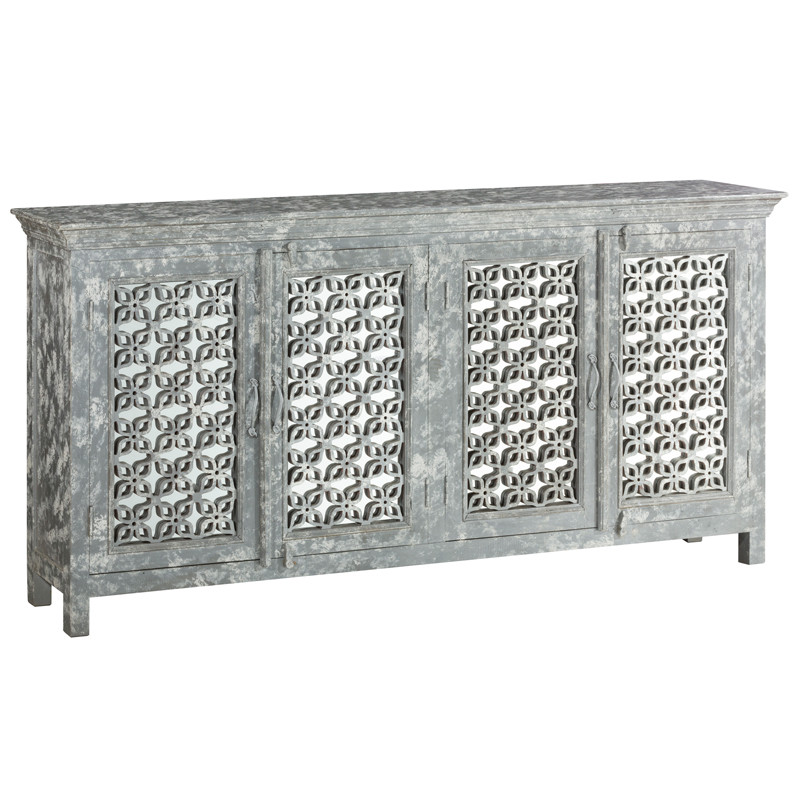 Комод в стиле прованс с декорированным резным фасадом Asger Provence Chest of Drawers