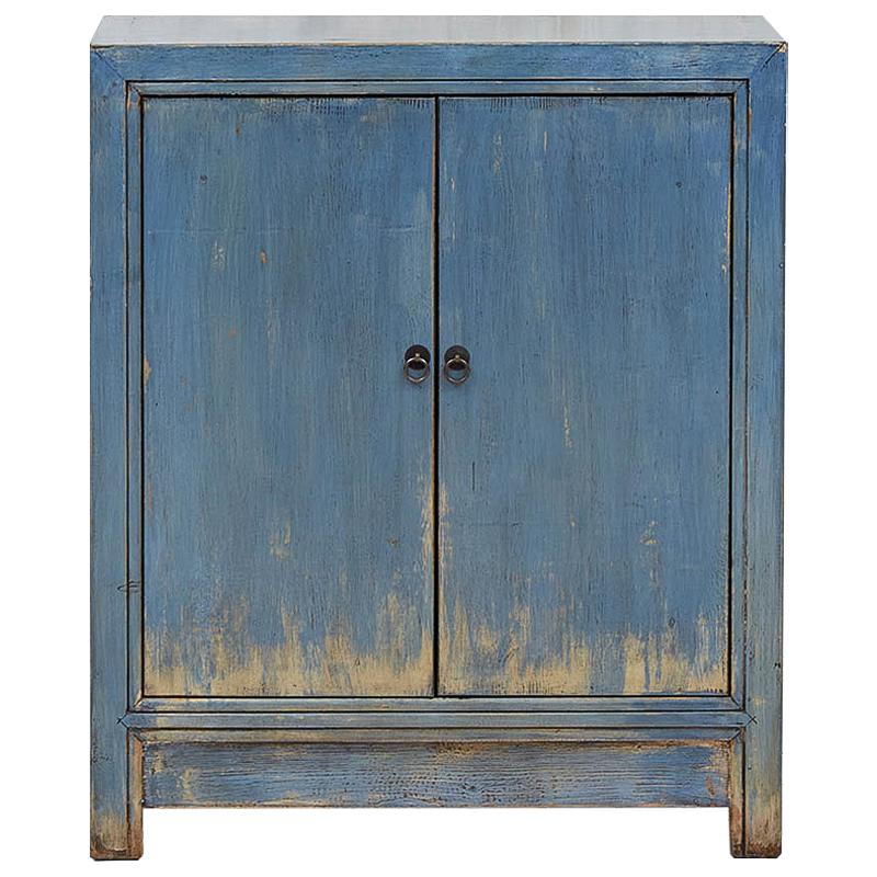 Комод голубой Blue Vintage Chest of Drawers Chinese Collection