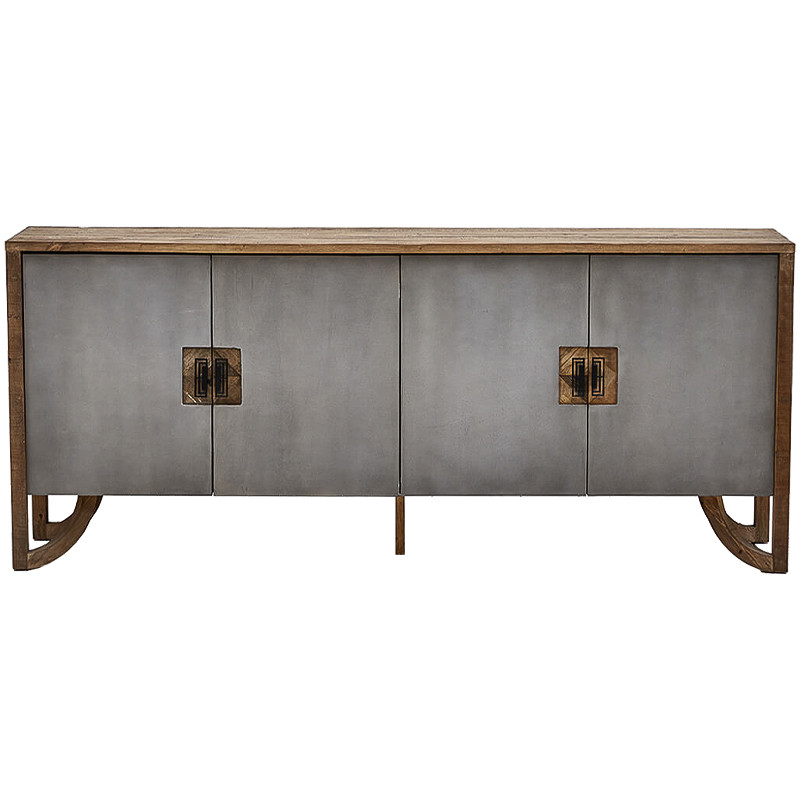 Комод дерево и бетон Keikala chest of drawers с 4-мя дверцами