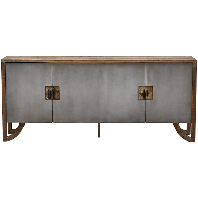 Комод дерево и бетон Keikala chest of drawers с 4-мя дверцами