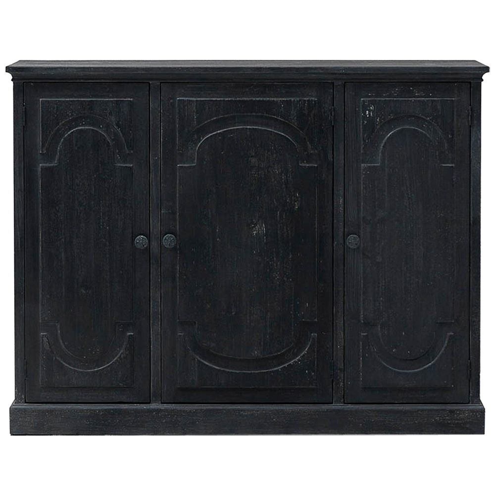 Комод деревянный Ildefonso Black Chest of Drawers