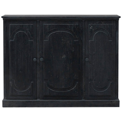 Комод деревянный Ildefonso Black Chest of Drawers