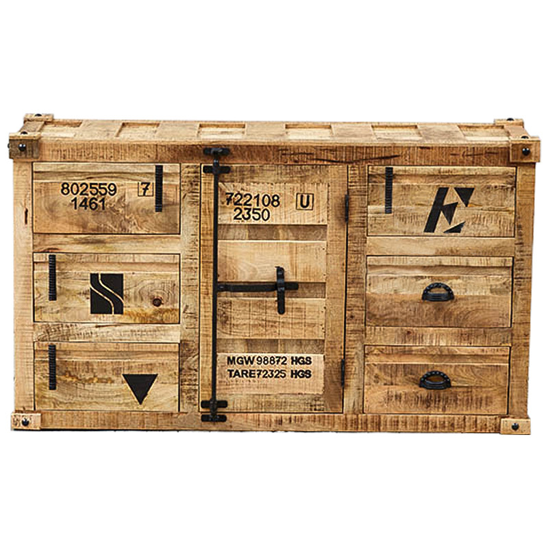 Комод деревянный в стиле Лофт Wooden Loft Box Commode