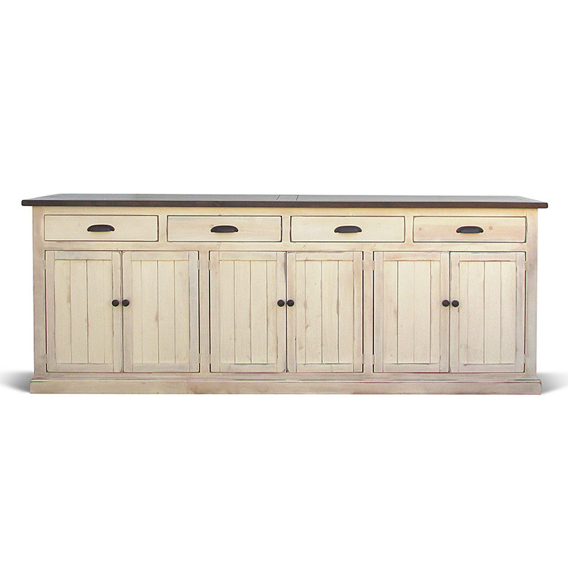 Комод длинный в стиле прованс Brigida Provence HARMONIE Weasted Ivory long Слоновая кость
