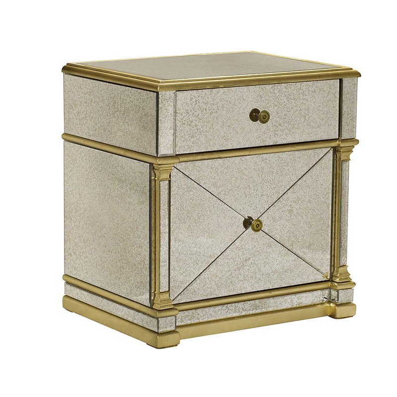 Комод зеркальный Mirrored Commode Aged