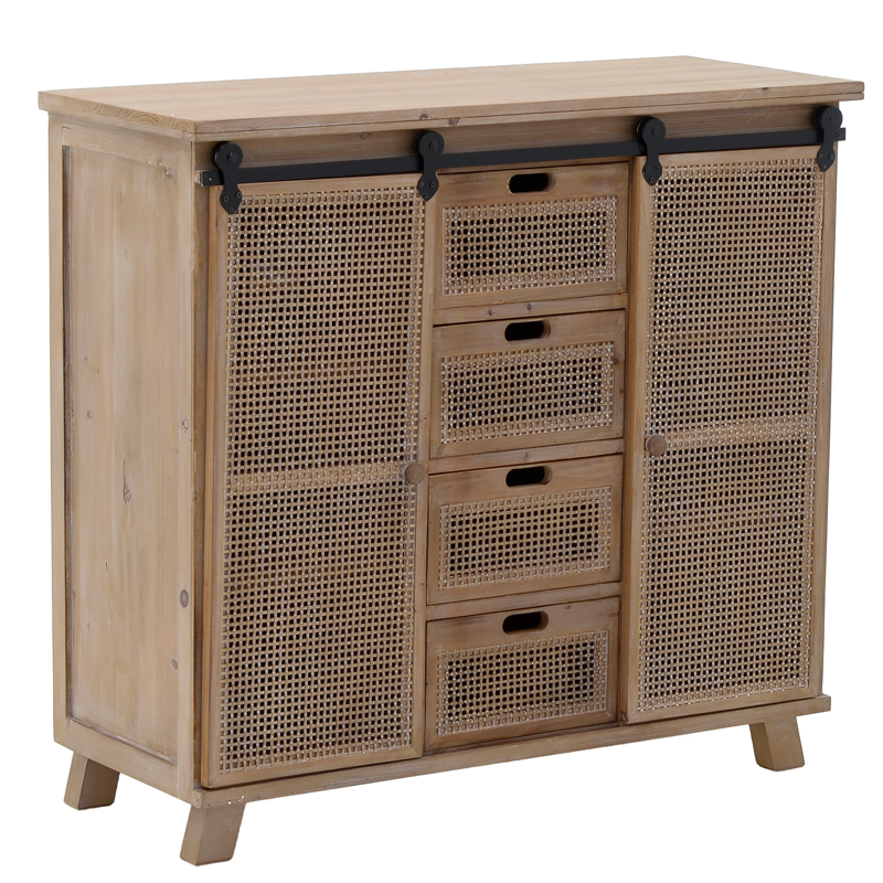 Комод из дерева и ротанга Rosita Wood chest of drawers
