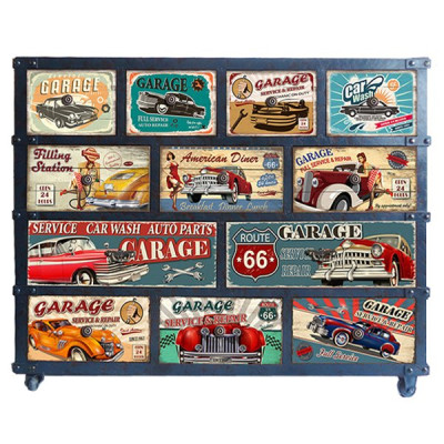 Комод металлический в стиле лофт Loft Retro Car