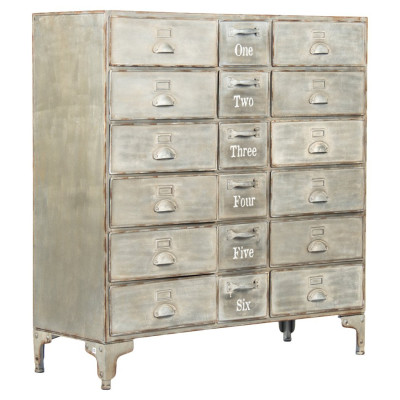 Комод металлический в стиле лофт Oscar Drawer Cabinet