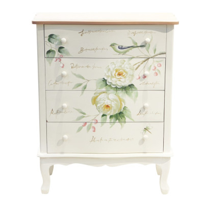 Комод прованс с изображением птицы и цветов Bird Among Flowers