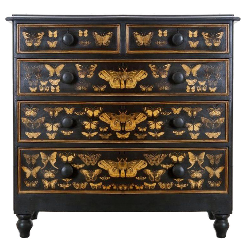 Комод ручная роспись Ночные Мотыльки