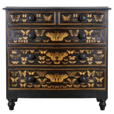 Комод ручная роспись Ночные Мотыльки