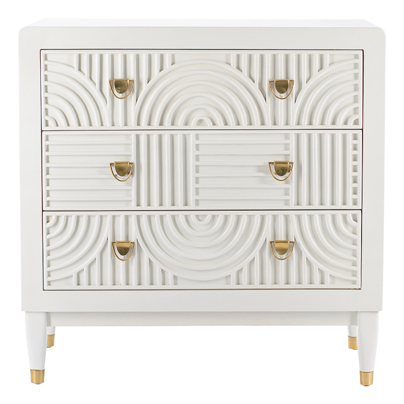 Комод с 3-мя ящиками Seymour Chest Of Drawers white Белый