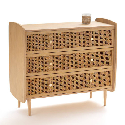 Комод с 3-мя ящиками из плетеного ротанга Aelius Rattan Wicker Chest of drawers