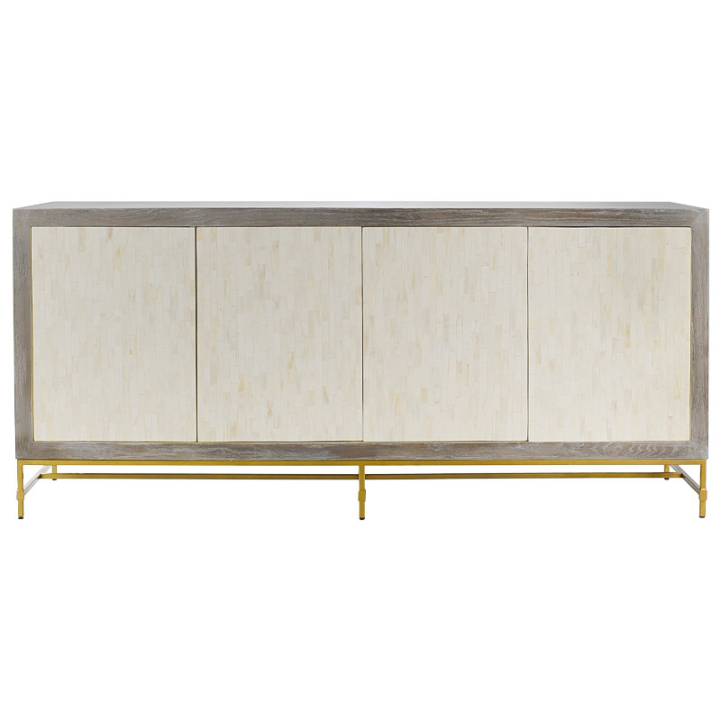 Комод с 4-мя дверцами инкрустированными костью Bone Inlay 4 Drawers