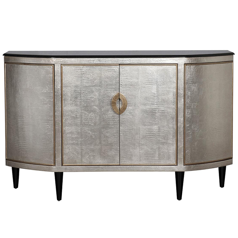 Комод с гранитной столешницей Renold silver Серебристый