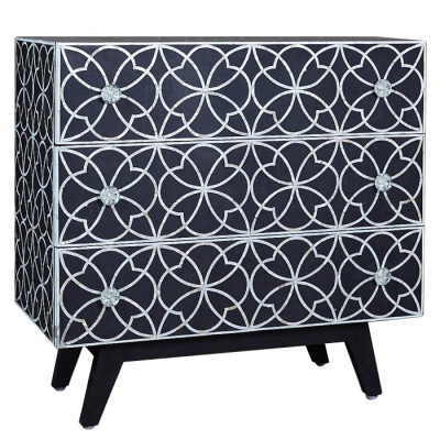 Комод с инкрустацией костью Inlaid Bone Flower Geometry