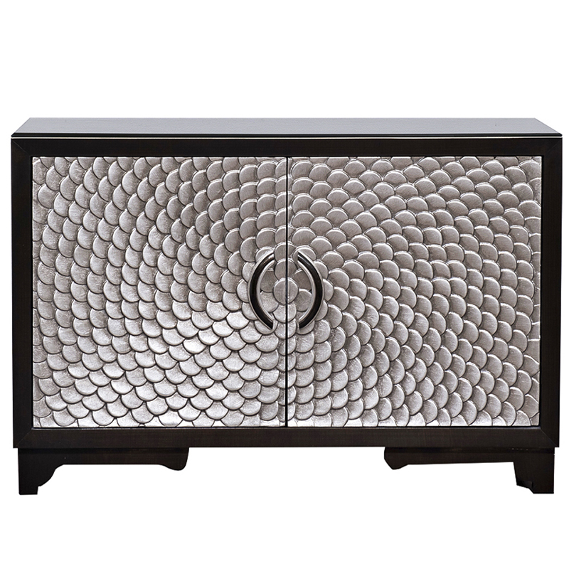 Комод с рельефным орнаментом Рыбья чешуя Fish scales Chest of drawers