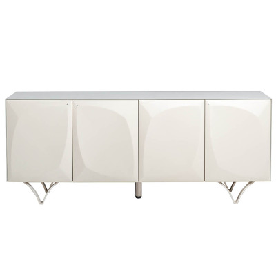 Комод с рельефным фасадом White Orchid Rectangular Белый