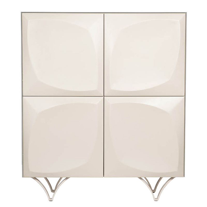 Комод с рельефным фасадом White Orchid Белый