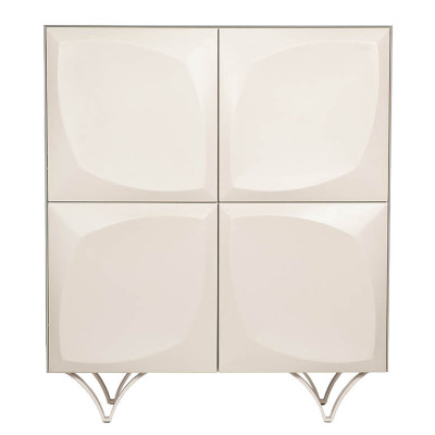 Комод с рельефным фасадом White Orchid Белый