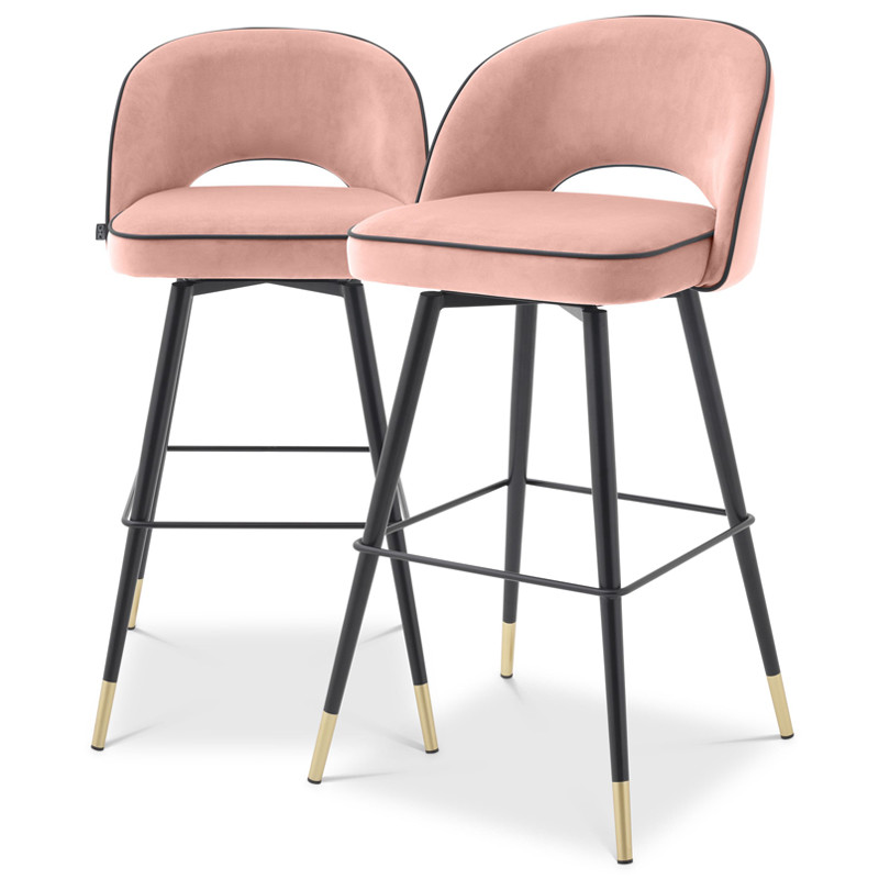 Комплект барных стульев Eichholtz Bar Stool Cliff set of 2 nude