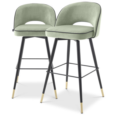 Комплект барных стульев Eichholtz Bar Stool Cliff set of 2 pistache green