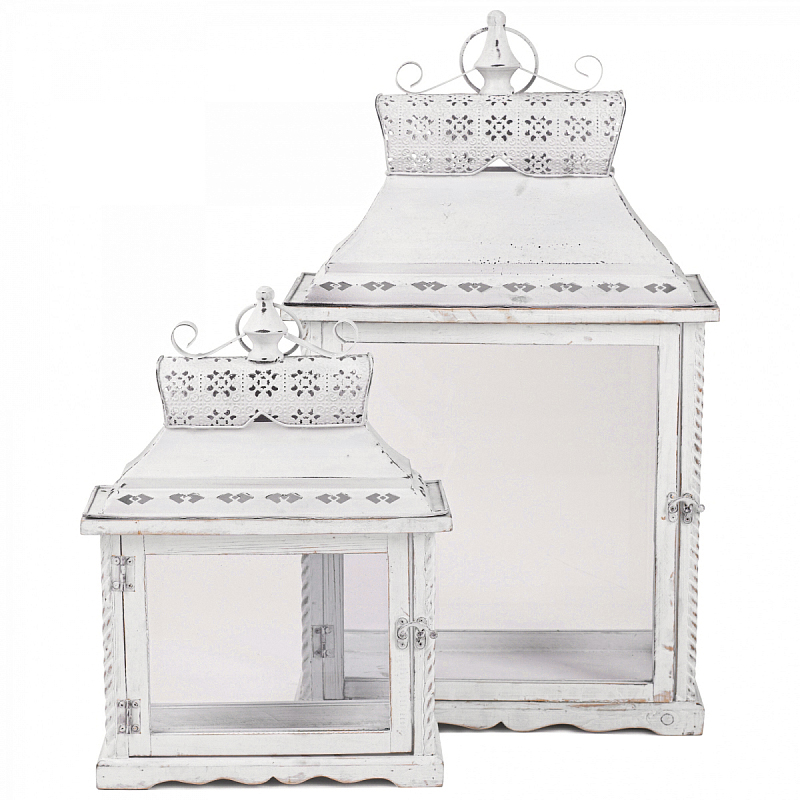 Комплект из 2-х подсвечников Provence Glass Huts