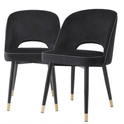 Комплект из двух стульев Eichholtz Dining Chair Cliff set of 2 black