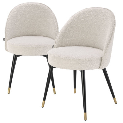 Комплект из двух стульев Eichholtz Dining Chair Cooper set of 2 Boucle cream