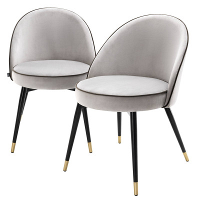 Комплект из двух стульев Eichholtz Dining Chair Cooper set of 2 light grey