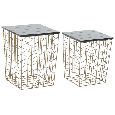 Комплект из приставных столов Wire Basket Side Table