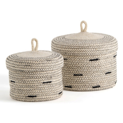 Комплект корзин из джута Wicker Baskets