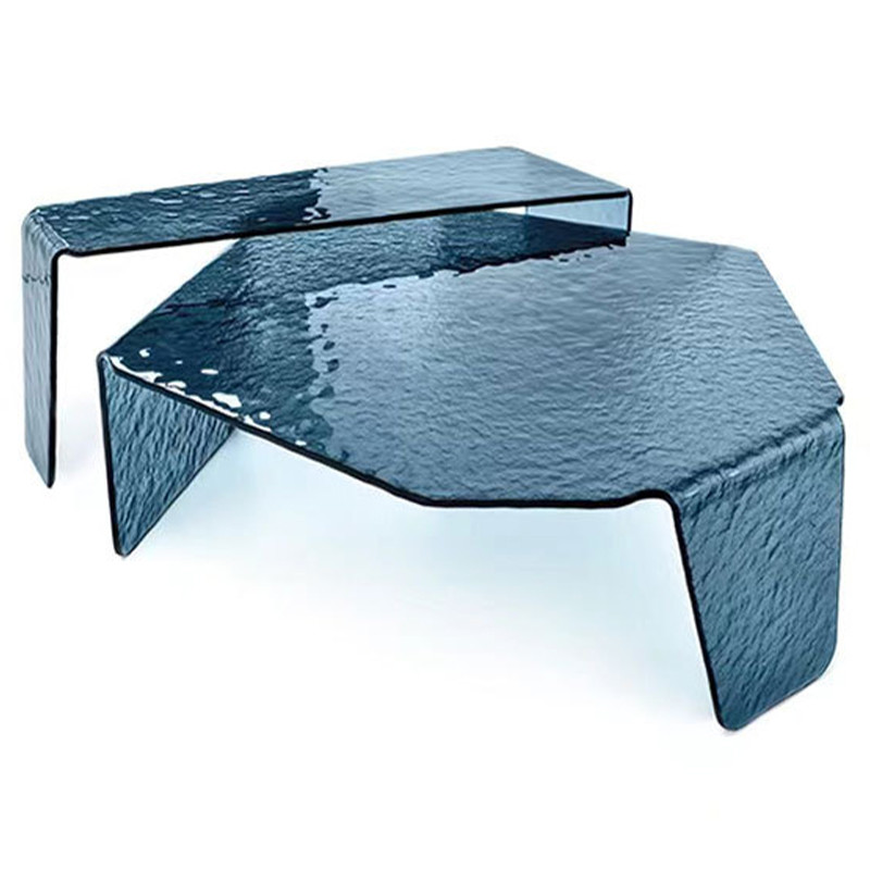Комплект кофейных столиков Water Surface Glass Coffee Tables