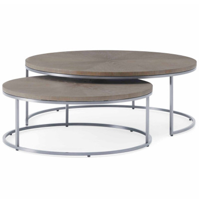 Комплект кофейных столов из дуба Oak Coffee Table Set
