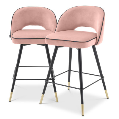 Комплект полубарных стульев Eichholtz Counter Stool Cliff set of 2 nude