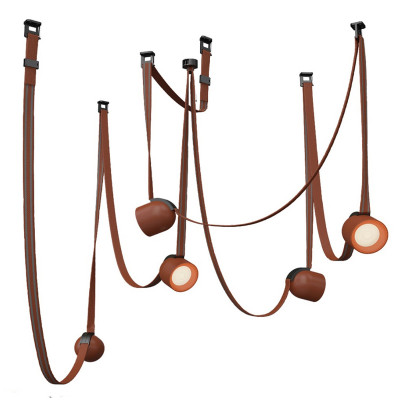 Комплект ременной трековой системы из 5 светильников Flos Wireline Lighting
