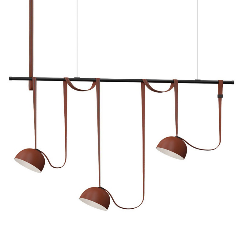 Комплект ременной трековой системы из трех светильников Flos Wireline Lighting