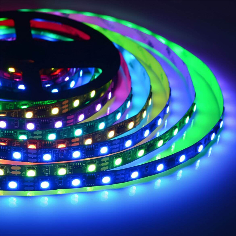 Комплект светодиодной ленты 14,4W/m 60Led/m 5050SMD разноцветный 5M