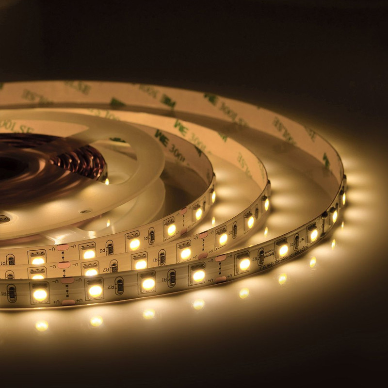 Комплект светодиодной ленты 14,4W/m 60LED/m 5050SMD теплый белый