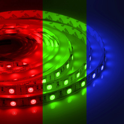 Комплект светодиодной ленты 7,2W/m 30LED/m 3528SMD разноцветный 5M