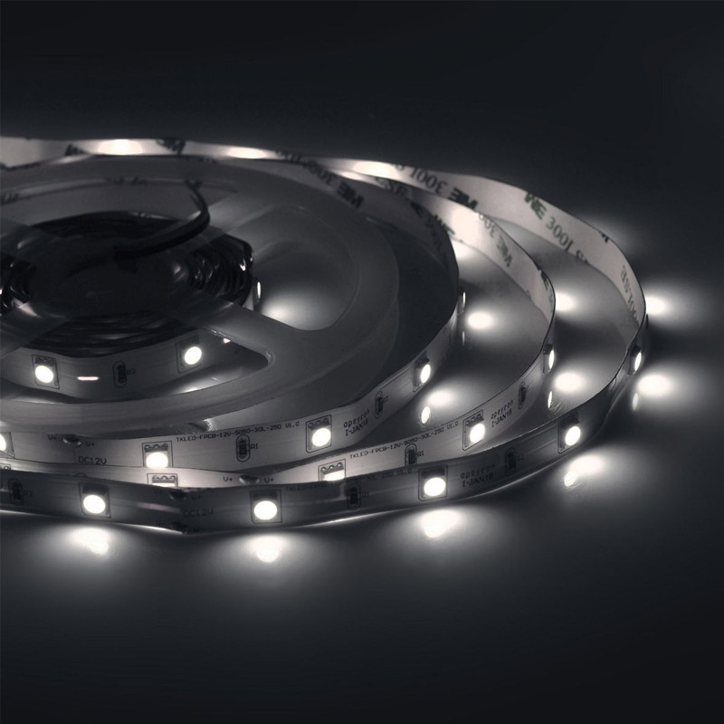 Комплект светодиодной ленты 7,2W/m 30LED/m 5050SMD холодный белый 5M