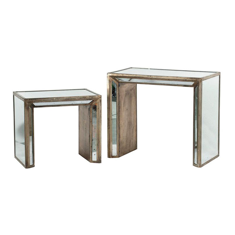 Комплект столиков с зеркальной столешницей Richard