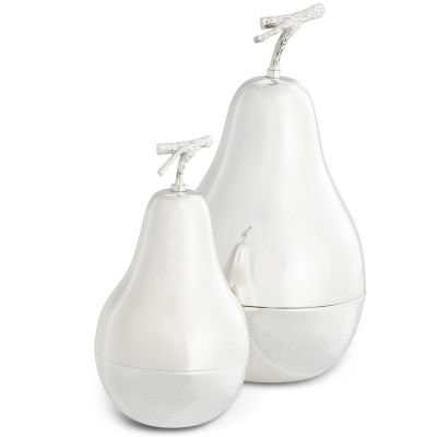 Комплект шкатулок Eichholtz Box Pear Set of 2 Silver