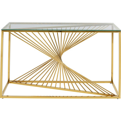 Консоль Golden Whirl with glass surface
