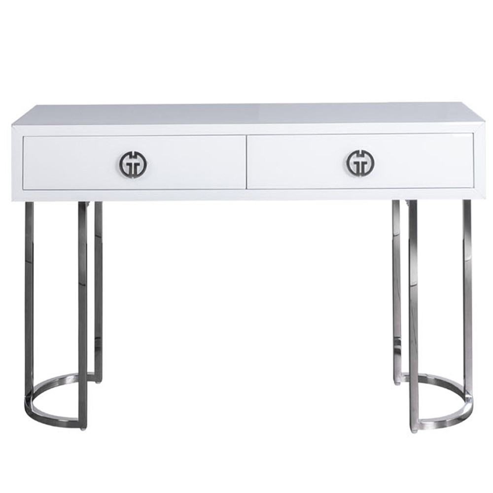 Консоль белая с 2-мя с ящикам Furniture Value