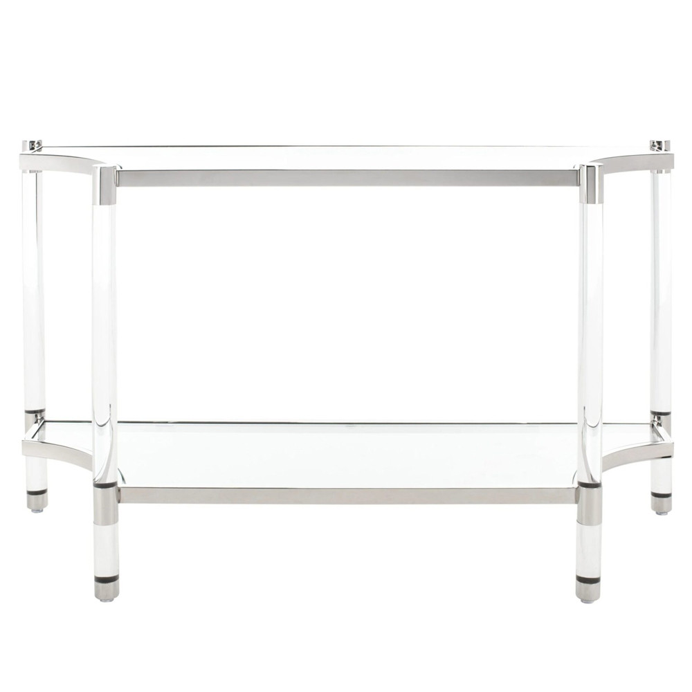 Консоль в современном стиле из акрила и металла Weightless Console